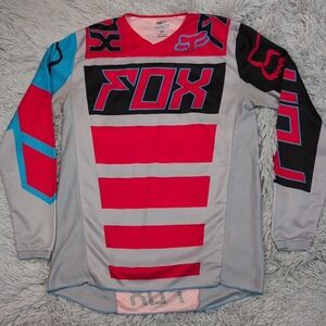 Fox 180 Shirt Mens M Gray‎ Racing Logo Athletic Activewear Comfort Casual